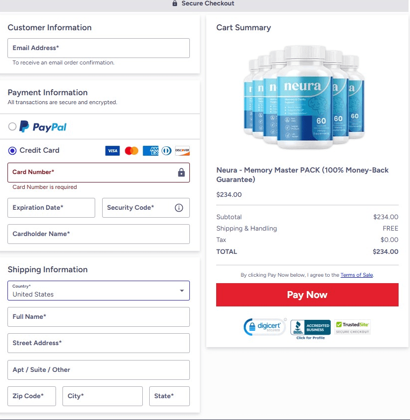 Neura Memory Supplement